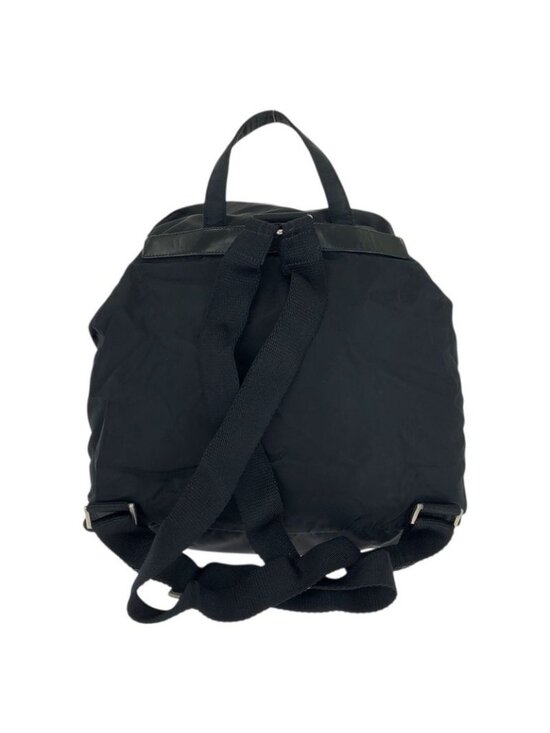 Prada Tessuto Black Silver Nylon Leather Backpack main image 7